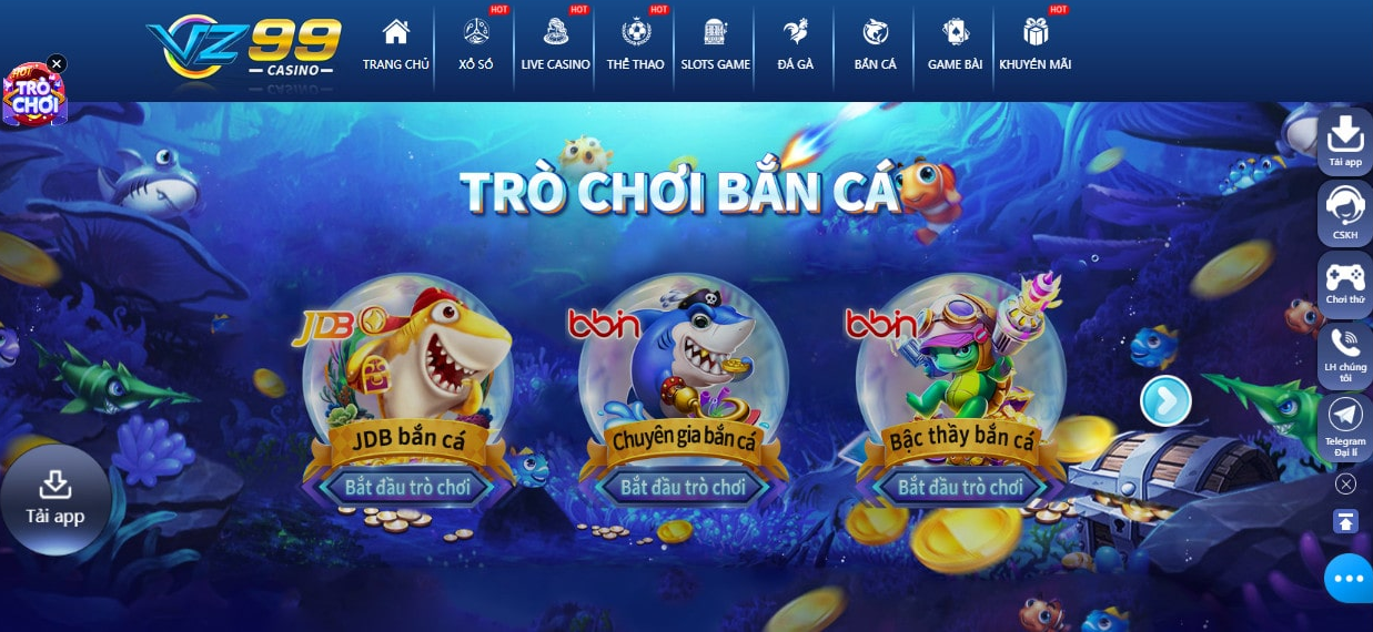 Top game bắn cá hấp dẫn nhất hiện nay mọi người nên thử